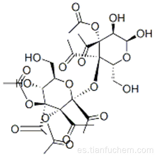 bD-Glucopiranosa, 4-O- (2,3,4,6-tetra-O-acetil-aD-glucopiranosil) -, 1,2,3,6-tetraacetato CAS 22352-19-8